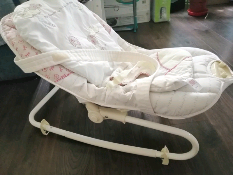 cream baby bouncer